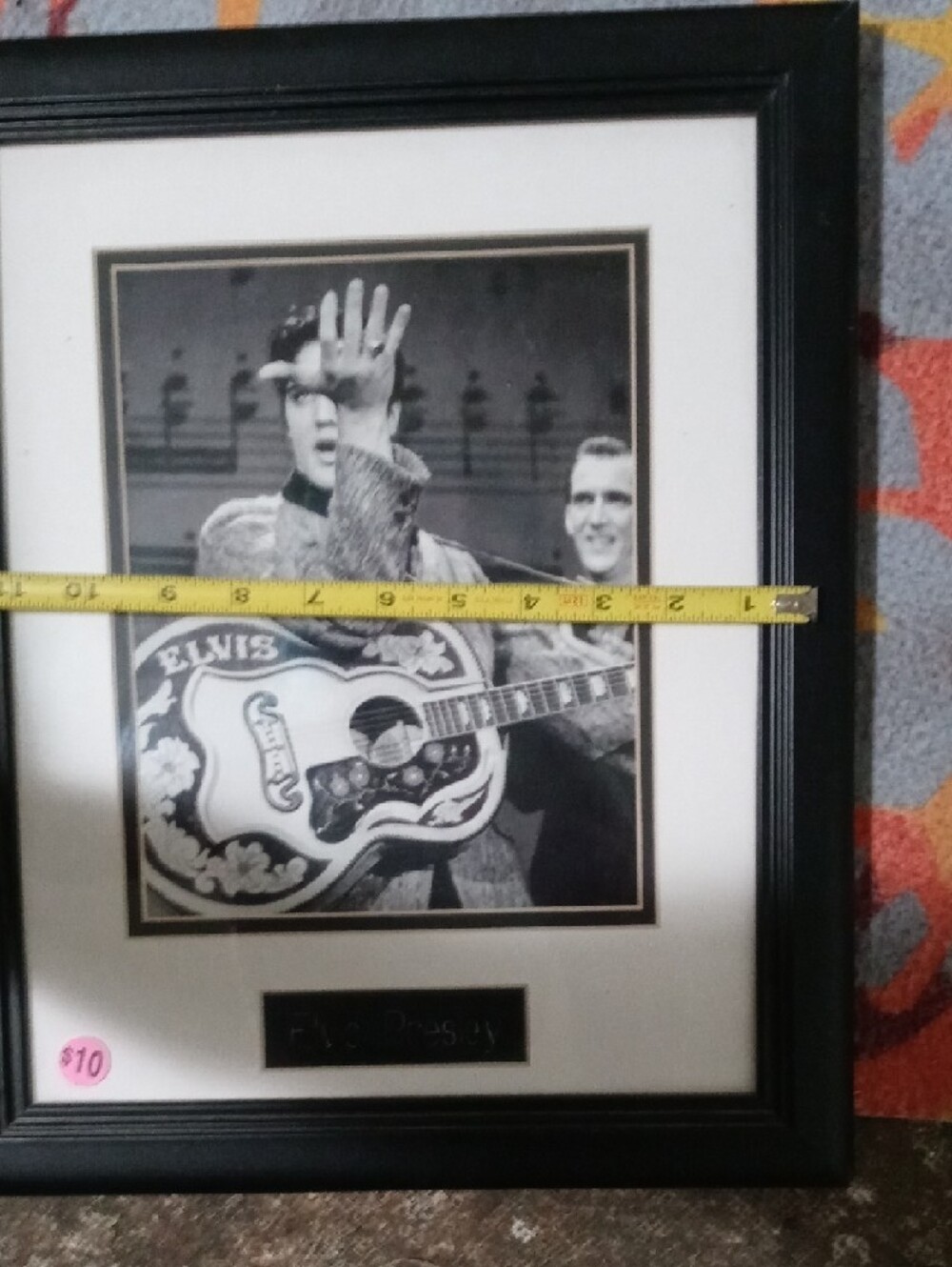 Elvis Presley Framed Guitar Photo - Black Frame - Picture 4 of 7